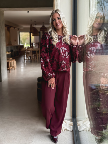 Pantalon Milane - Bordeaux Pantalon Milane - Bordeaux