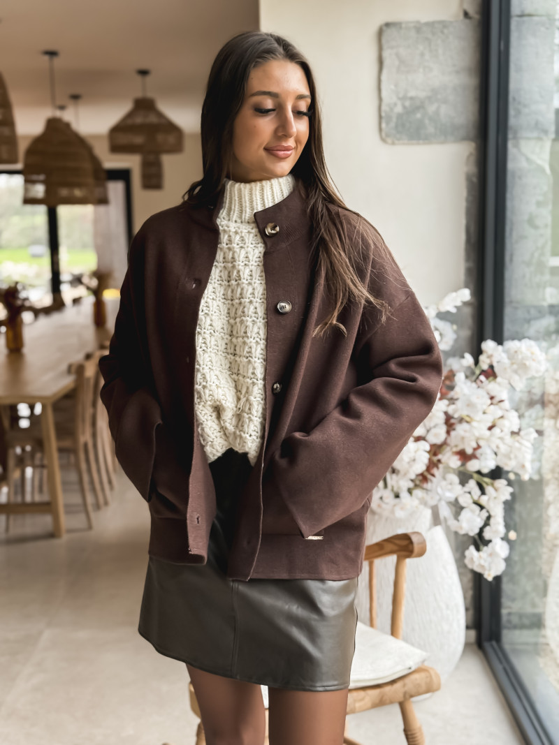 Gilet Serah - Chocolat Gilet Serah - Chocolat