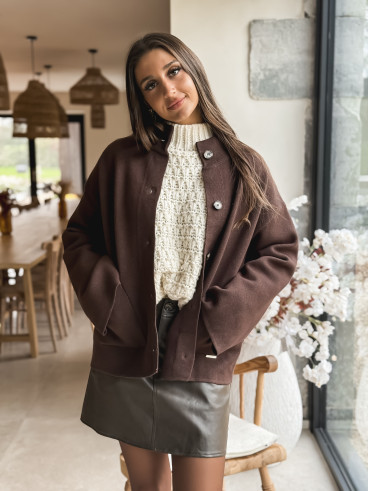 Gilet Serah - Chocolat Gilet Serah - Chocolat