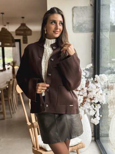 Gilet Serah - Chocolat Gilet Serah - Chocolat