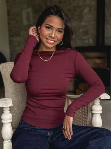 Blouse Noélyne - Bordeaux