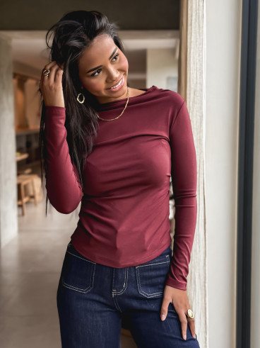 Blouse Noélyne - Bordeaux Blouse Noélyne - Bordeaux