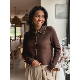 Gilet Faustina - Chocolat
