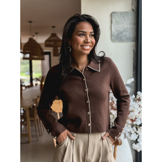 Gilet Faustina - Chocolat
