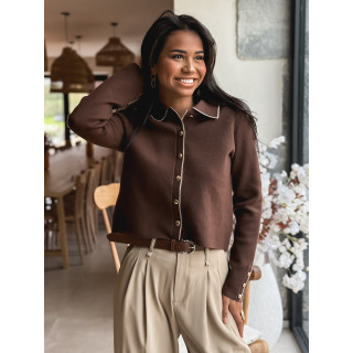 Gilet Faustina - Chocolat