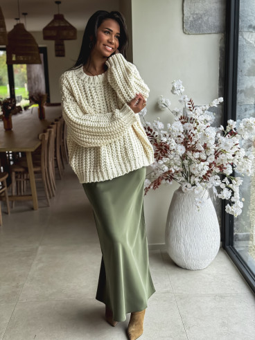 Jupe longue Vaïana - Kaki Jupe longue Vaïana - Kaki