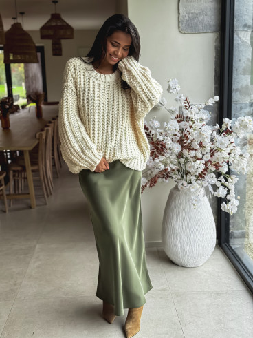 Jupe longue Vaïana - Kaki Jupe longue Vaïana - Kaki