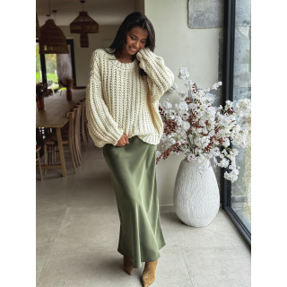 Jupe longue Vaïana - Kaki