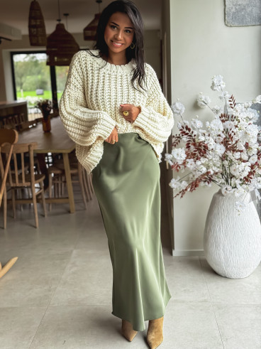 Jupe longue Vaïana - Kaki Jupe longue Vaïana - Kaki