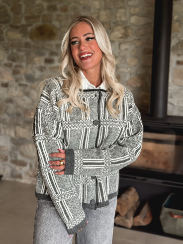 Veste Lumi - Gris/Blanc Veste Lumi - Gris/Blanc