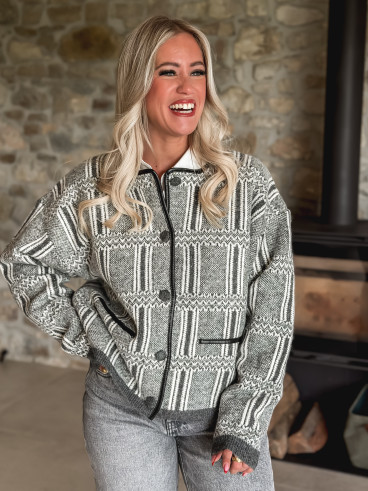 Veste Lumi - Gris/Blanc Veste Lumi - Gris/Blanc