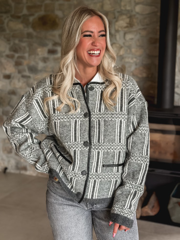 Veste Lumi - Gris/Blanc Veste Lumi - Gris/Blanc