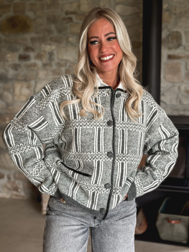 Veste Lumi - Gris/Blanc Veste Lumi - Gris/Blanc