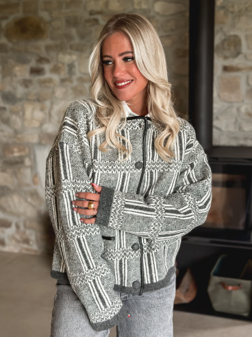 Veste Lumi - Gris/Blanc Veste Lumi - Gris/Blanc