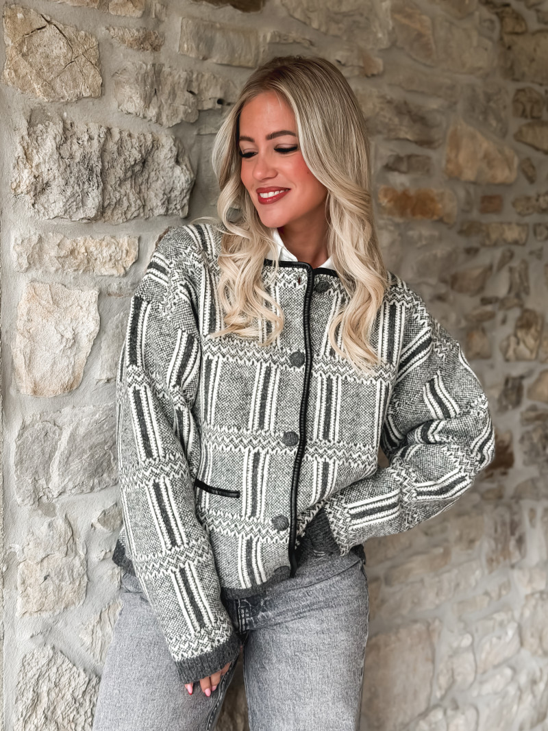 Veste Lumi - Gris/Blanc