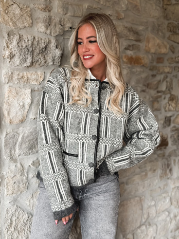 Veste Lumi - Gris/Blanc Veste Lumi - Gris/Blanc