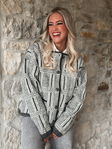 Veste Lumi - Gris/Blanc Veste Lumi - Gris/Blanc