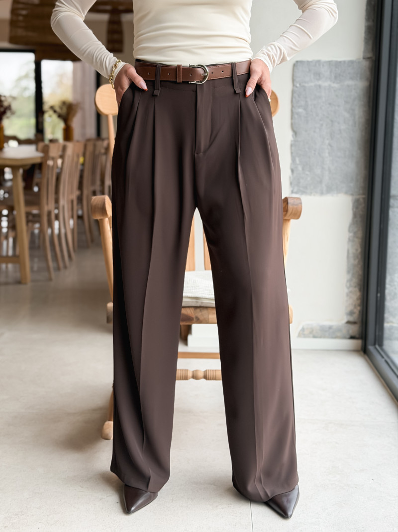Pantalon Milane - Chocolat Pantalon Milane - Chocolat