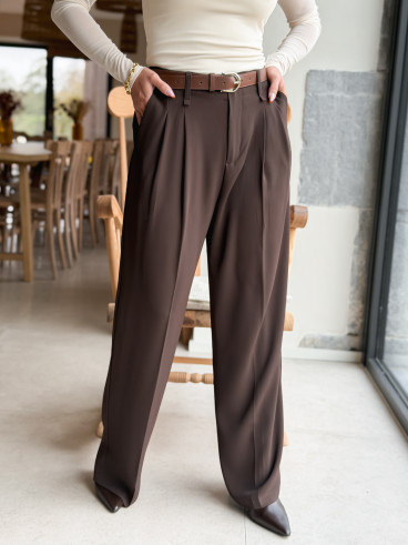 Pantalon Milane - Chocolat