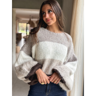 Pull Sorina - Beige/Chocolat