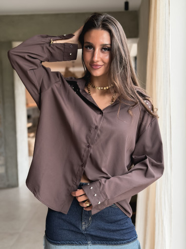 Chemise Alodia - Chocolat