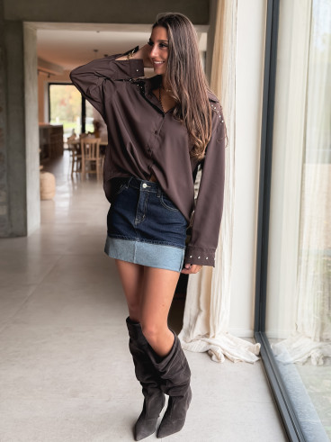 Chemise Alodia - Chocolat