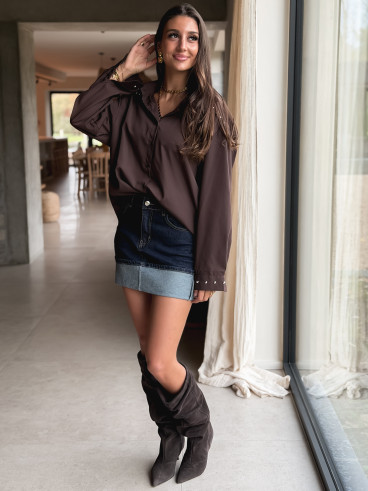 Chemise Alodia - Chocolat
