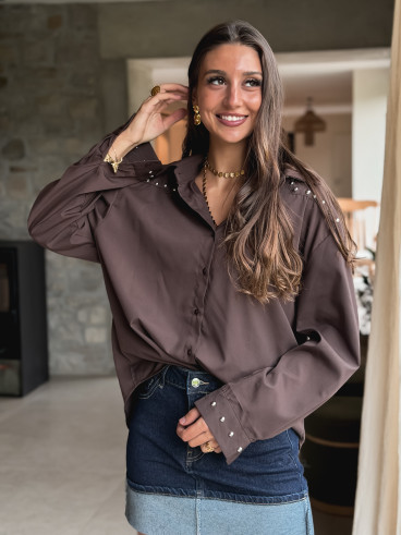 Chemise Alodia - Chocolat