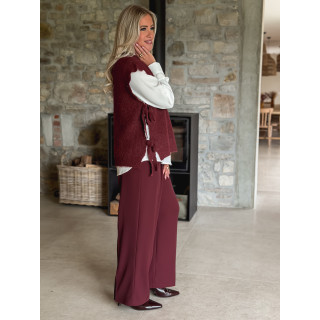 Pull sans manches Mewna - bordeaux