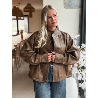 Veste en simili Zelda - Marron