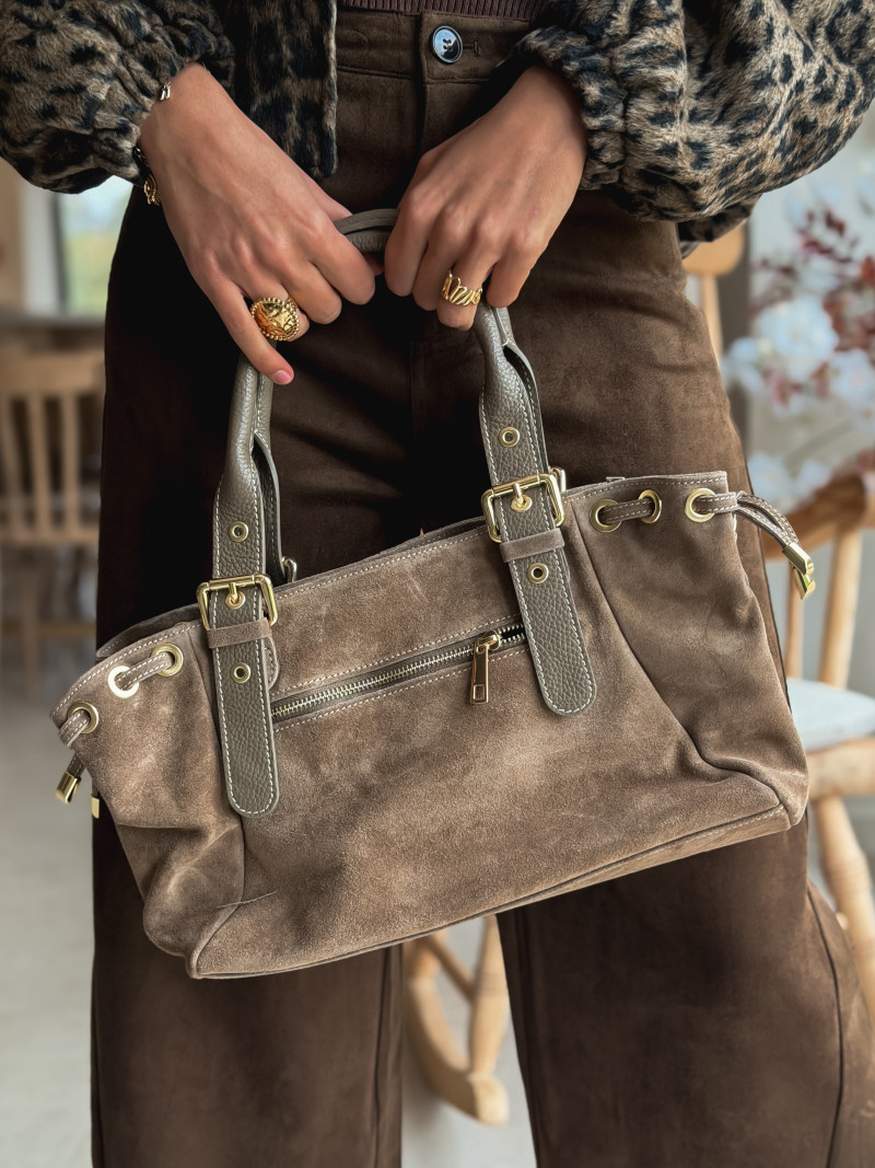 Sac en daim Lysis - Taupe