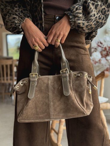 Sac en daim Lysis - Taupe