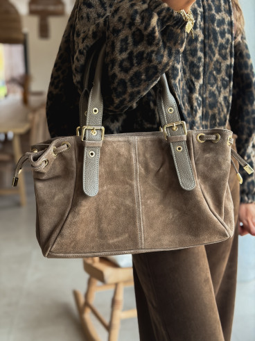 Sac en daim Lysis - Taupe