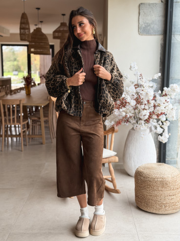 Pull sans manches Julia - Chocolat