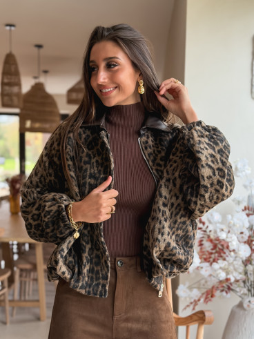 Pull sans manches Julia - Chocolat Pull sans manches Julia - Chocolat