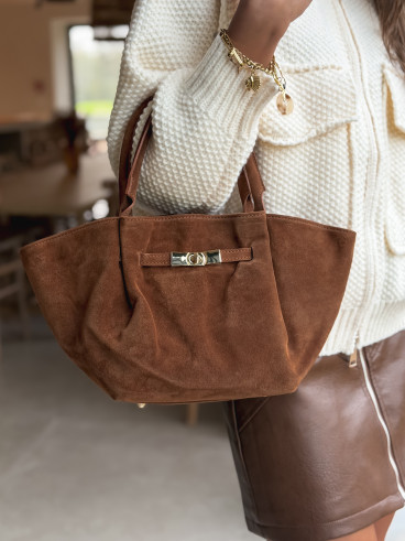 Sac en daim Eleysa - Camel