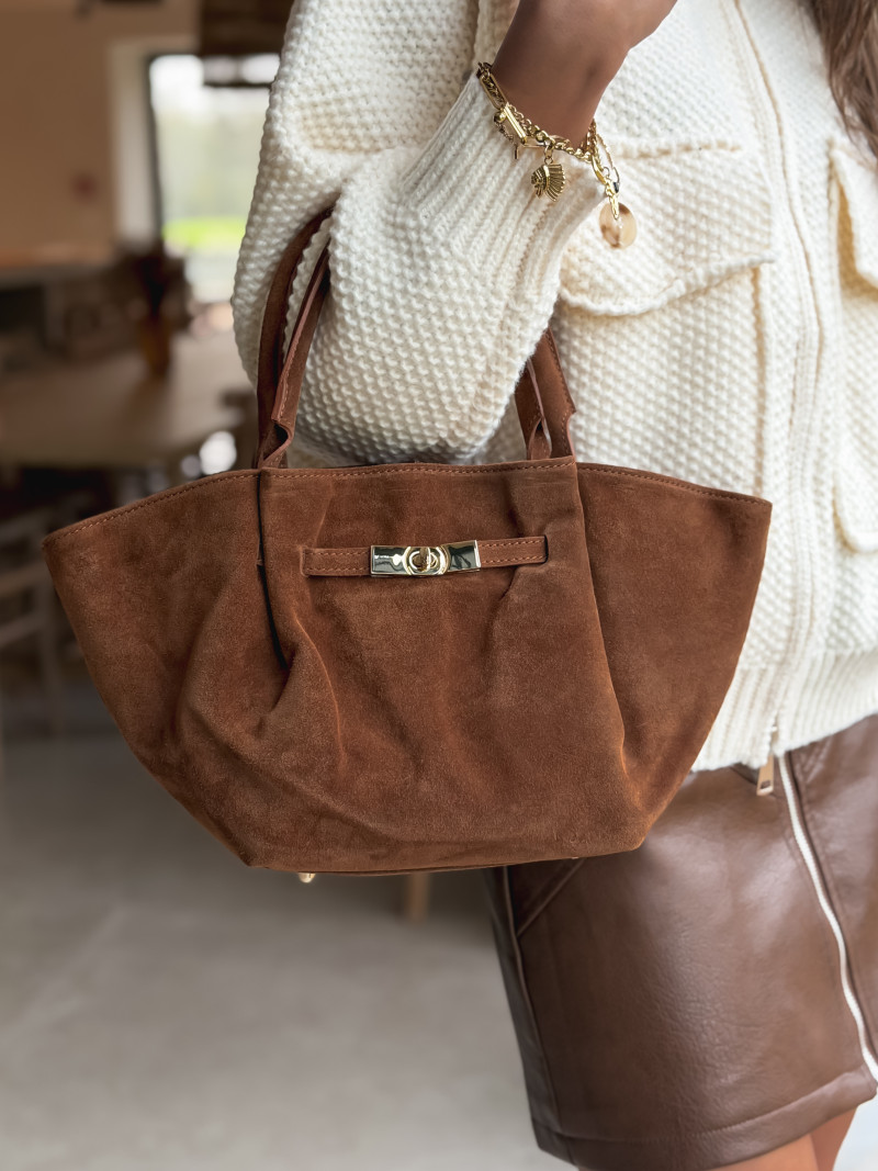 Sac en daim Eleysa - Camel