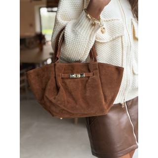 Sac en daim Eleysa - Camel