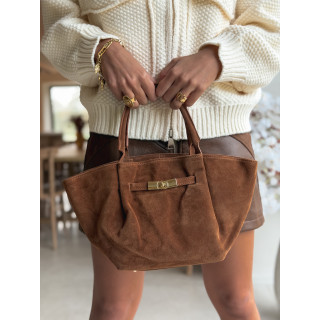 Sac en daim Eleysa - Camel