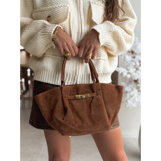 Sac en daim Eleysa - Camel