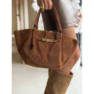 Sac en daim Eleysa - Camel
