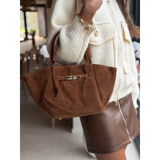 Sac en daim Eleysa - Camel