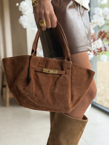 Sac en daim Eleysa - Camel