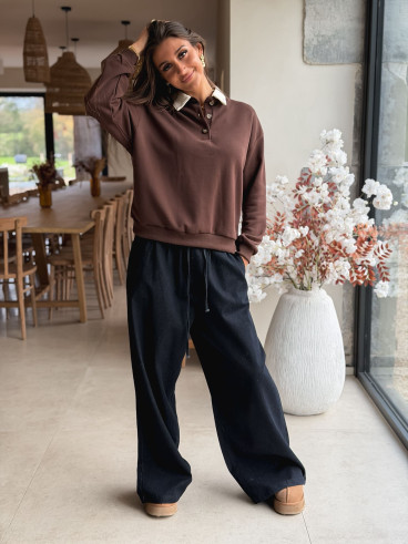 Pull Romania - Chocolat