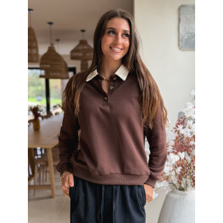 Pull Romania - Chocolat