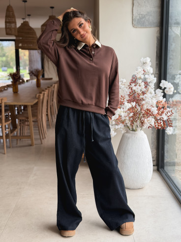 Pull Romania - Chocolat