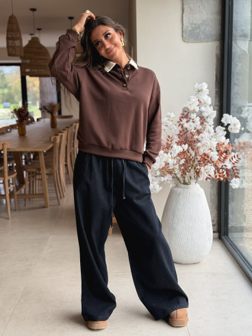 Pull Romania - Chocolat