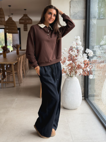 Pull Romania - Chocolat