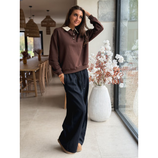 Pull Romania - Chocolat