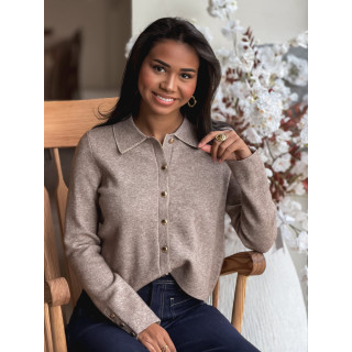 Gilet Faustina - Taupe